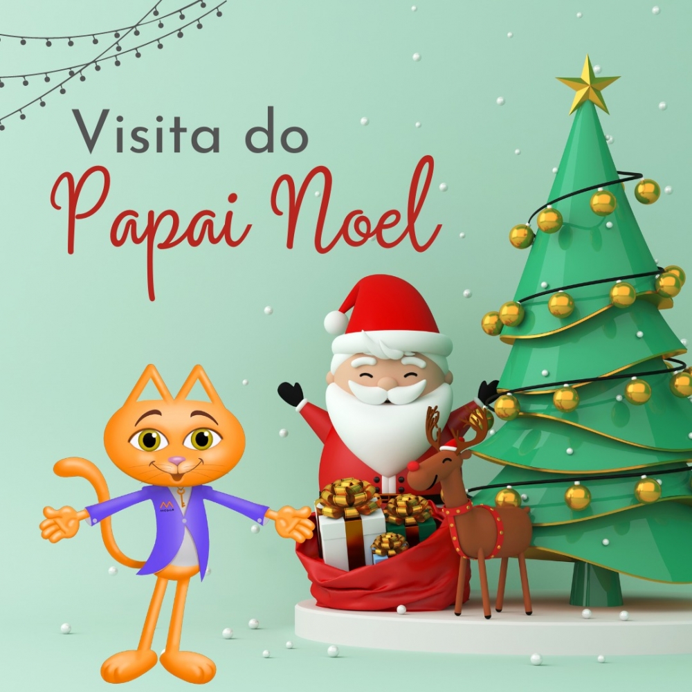 Foto Visita do Papai Noel